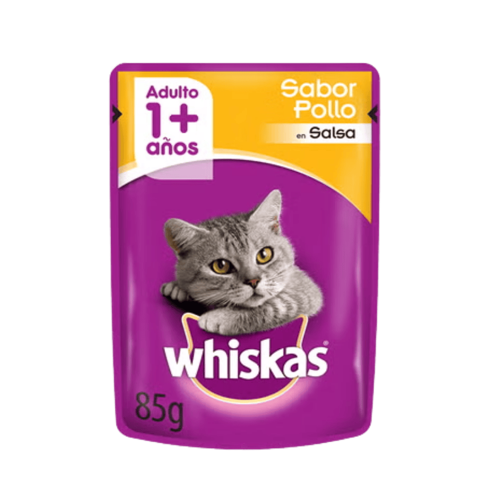 WHISKAS POLLO POUCH 85GR UD