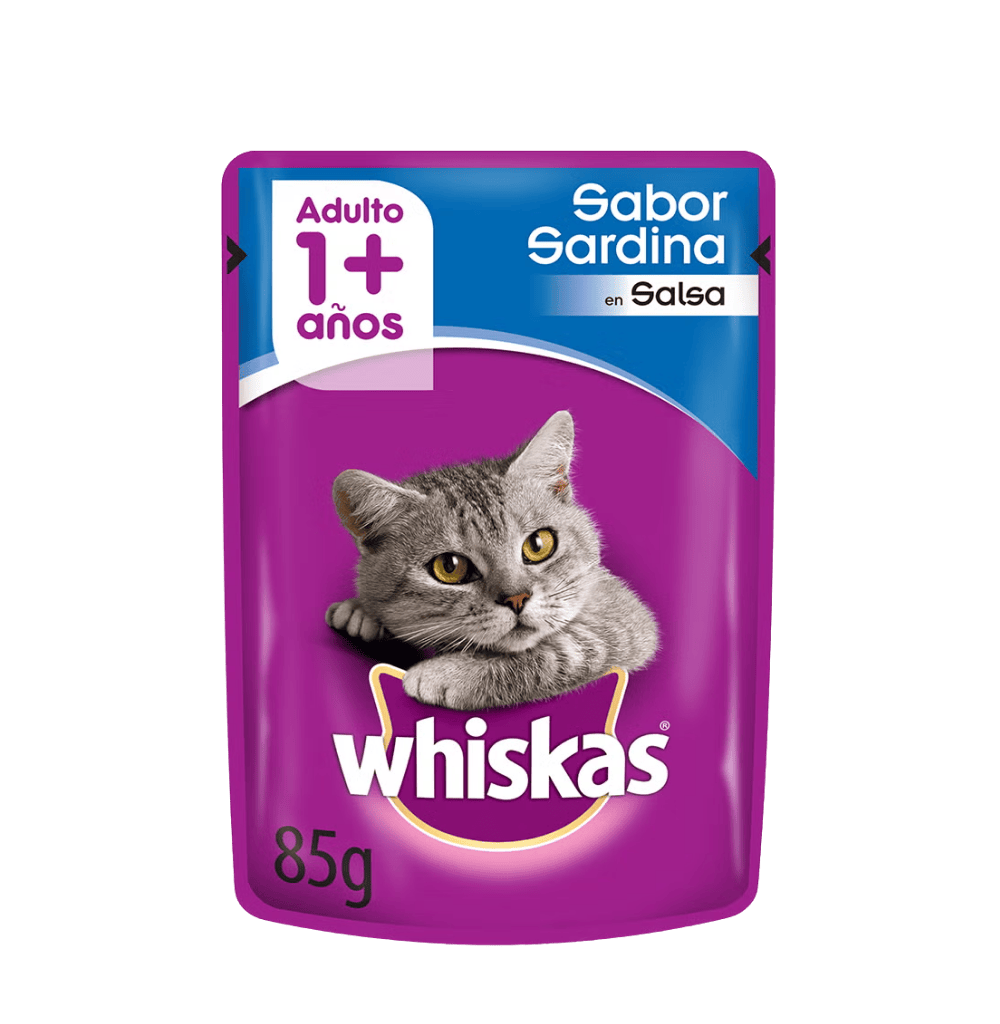 WHISKAS SARDINA POUCH 85GR UD