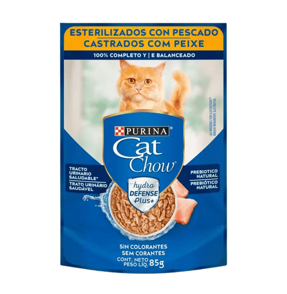 CAT CHOW POUCH ESTERILIZADOS 85GR