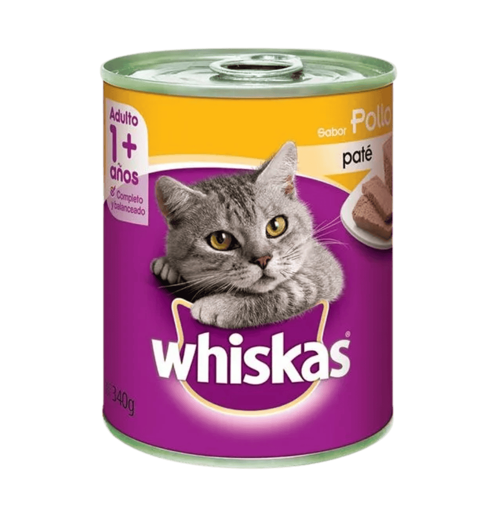 WHISKAS LATA POLLO 340GR