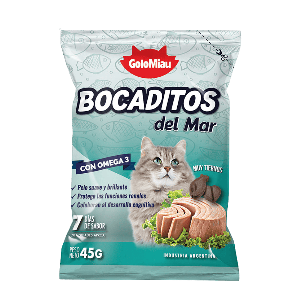 BOCADITOS D/ GRANJA GATOS - PESCADO 1UN X45GR