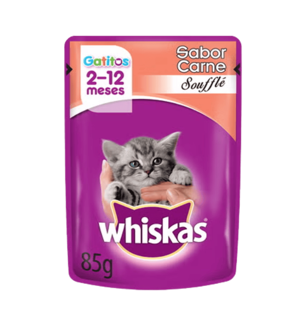 WHISKAS GATITO SOUFLE POUCH 85GR UD