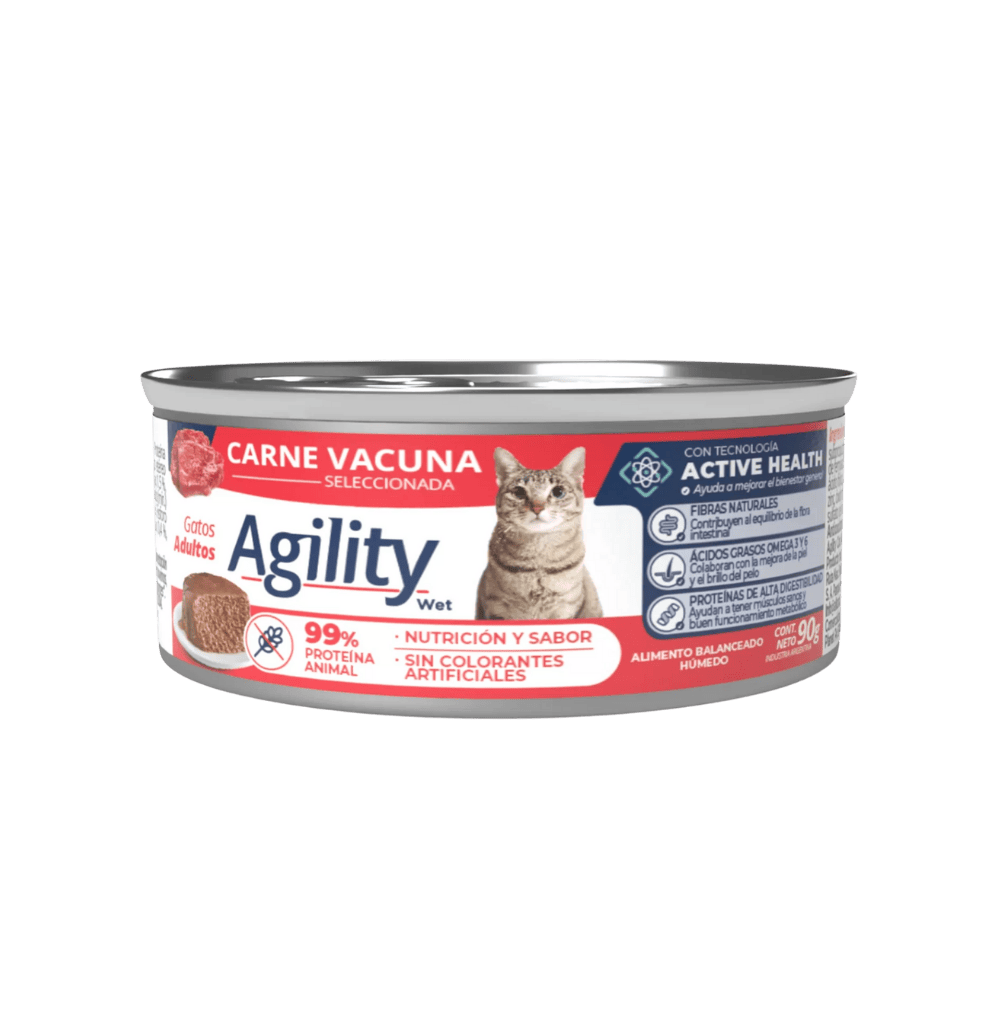 AGILITY CAT LATA CARNE 90GR