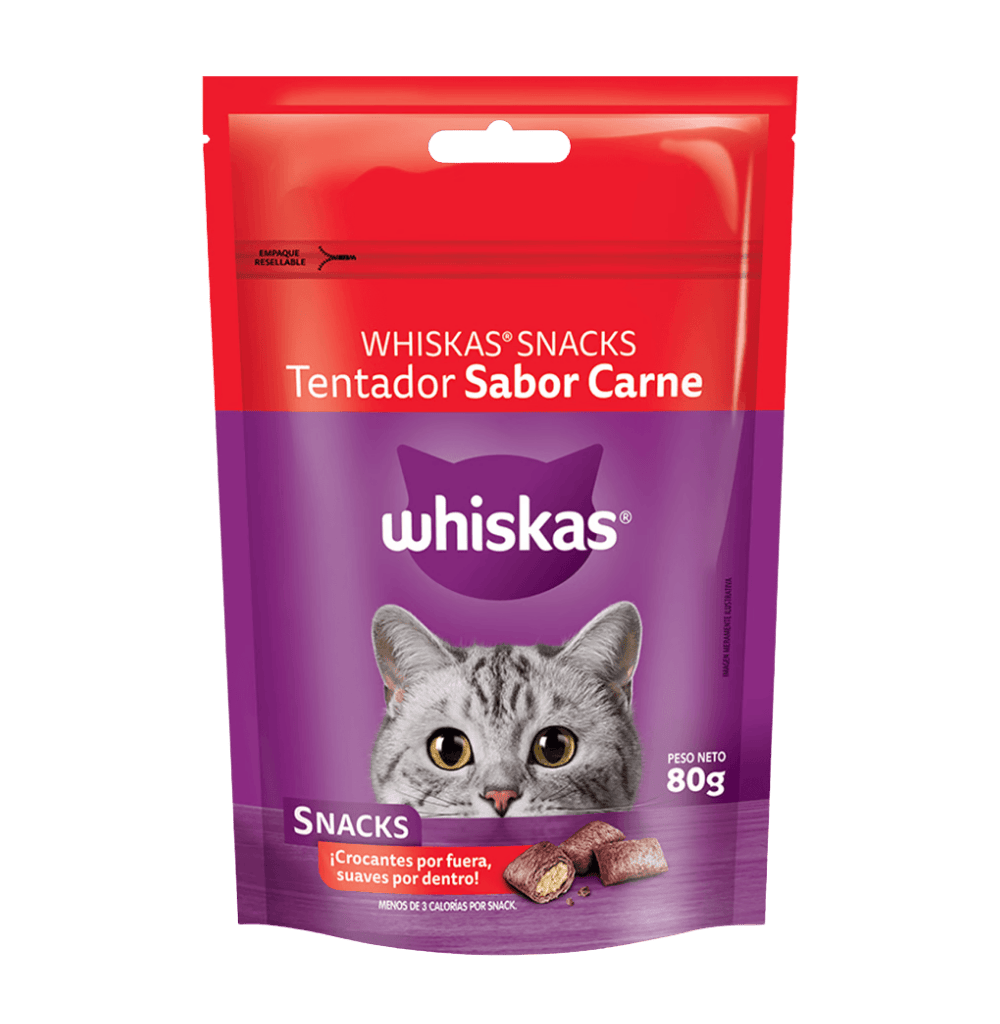 WHISKAS SNACK CARNE 80GR