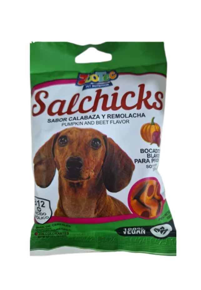 SALCHICKS CALABAZA/ REMOLACHA 100GR X1UN