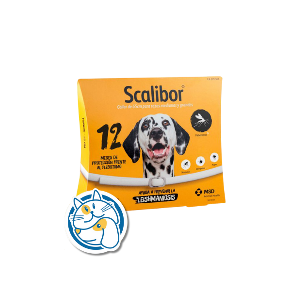 SCALIBOR COLLAR ANTIPULGAS 12 MESES