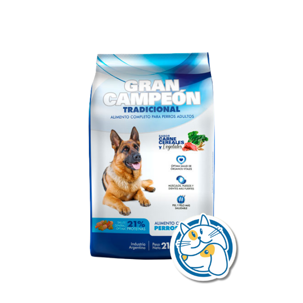 GRAN CAMPEON ADULTOS CARNE Y POLLO 21+3KG