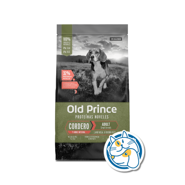 OLD PRINCE NOVEL CORDERO Y ARROZ ADULTO SMALL 15+2KG