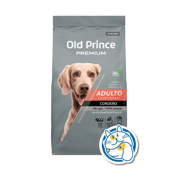 OLD PRINCE PREMIUM CORDERO Y ARROZ 15KG