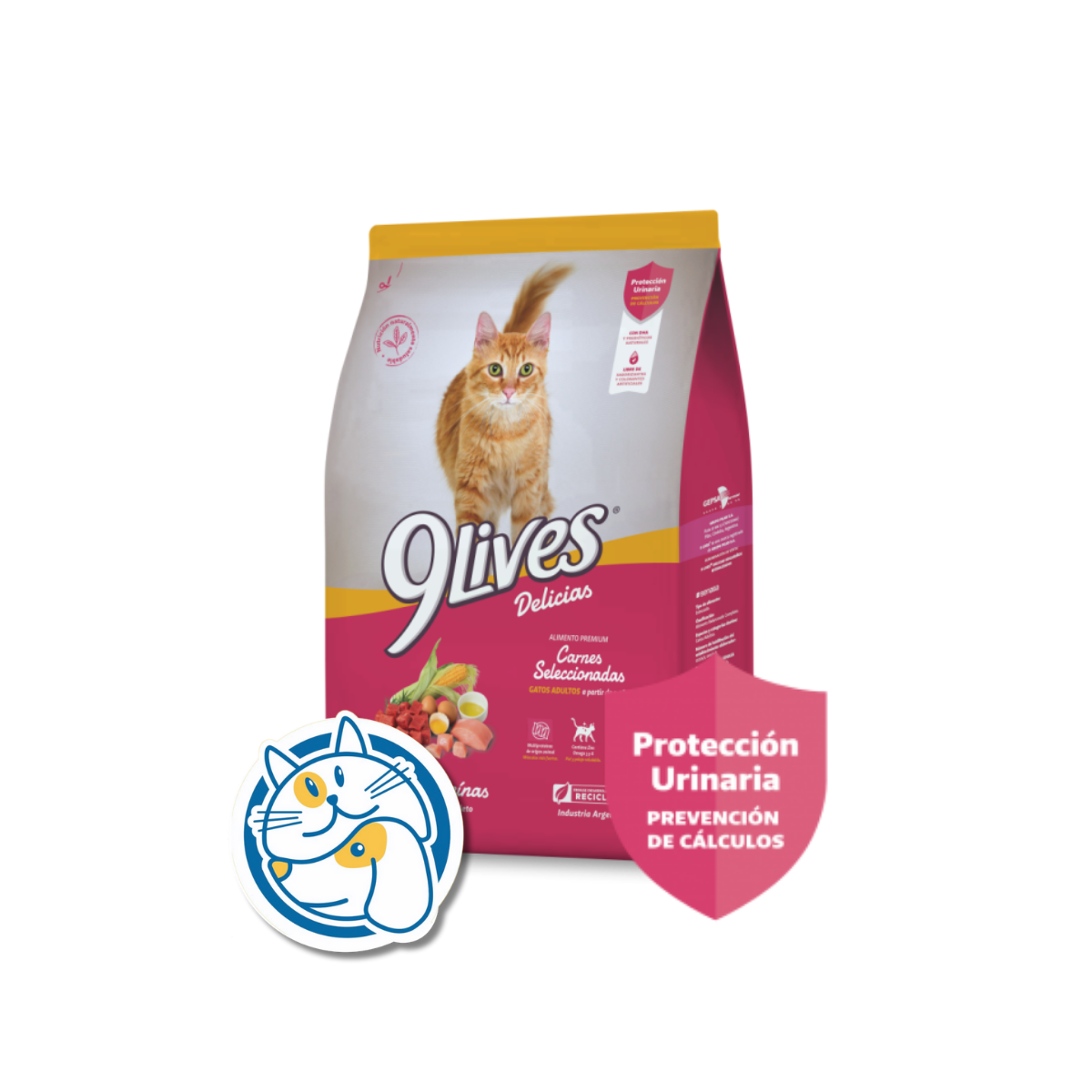 9 LIVES DELICIAS GATOS CARNES SELECCIONADAS 8KG