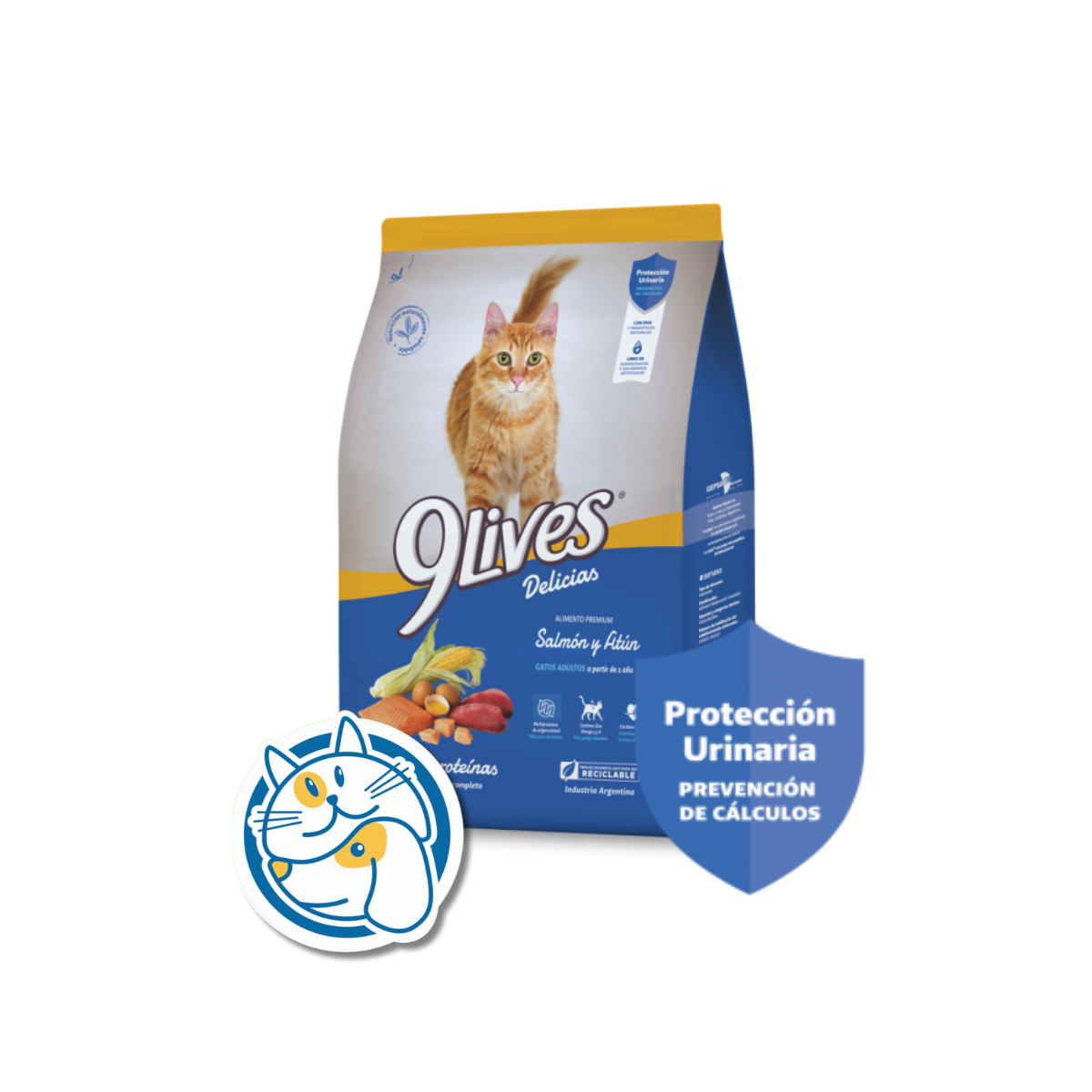 9 LIVES DELICIAS GATOS SALMON Y ATUN 8KG