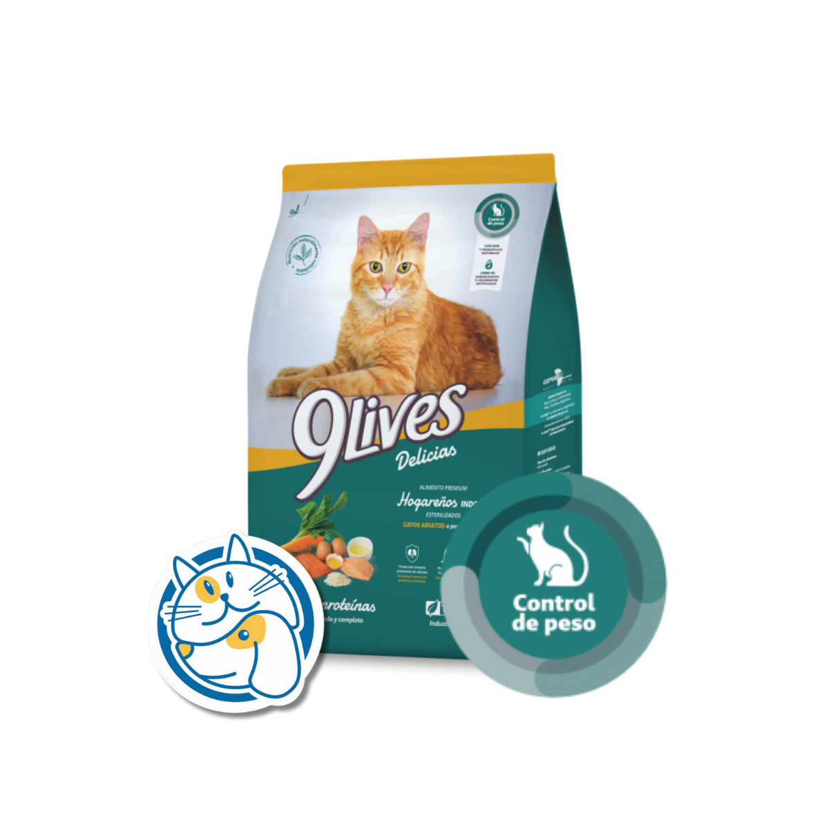 9 LIVES DELICIAS GATOS HOGAREÑOS ESTERILIZADO 8KG