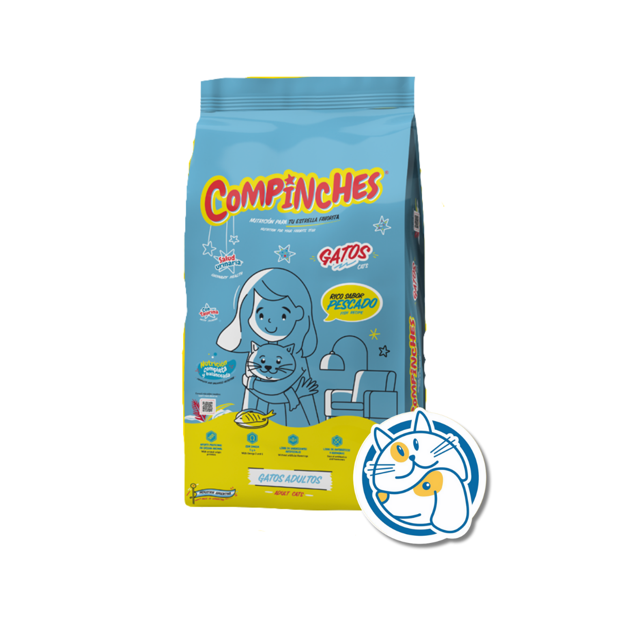 COMPINCHES GATOS SABOR PESCADO 10KG
