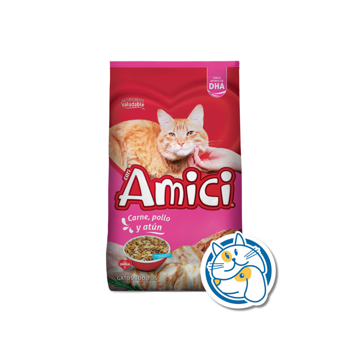 CARI AMICI GATOS CARNE, POLLO Y ATUN 10+1KG