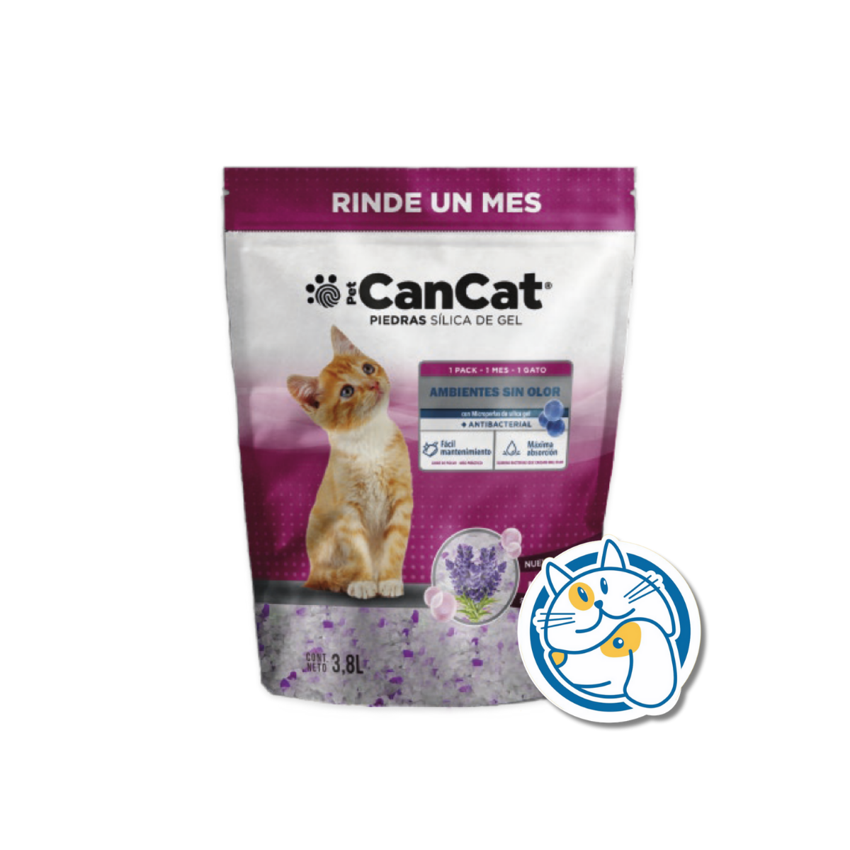 PIEDRAS SILICAS 3.8LT LAVANDA CANCAT
