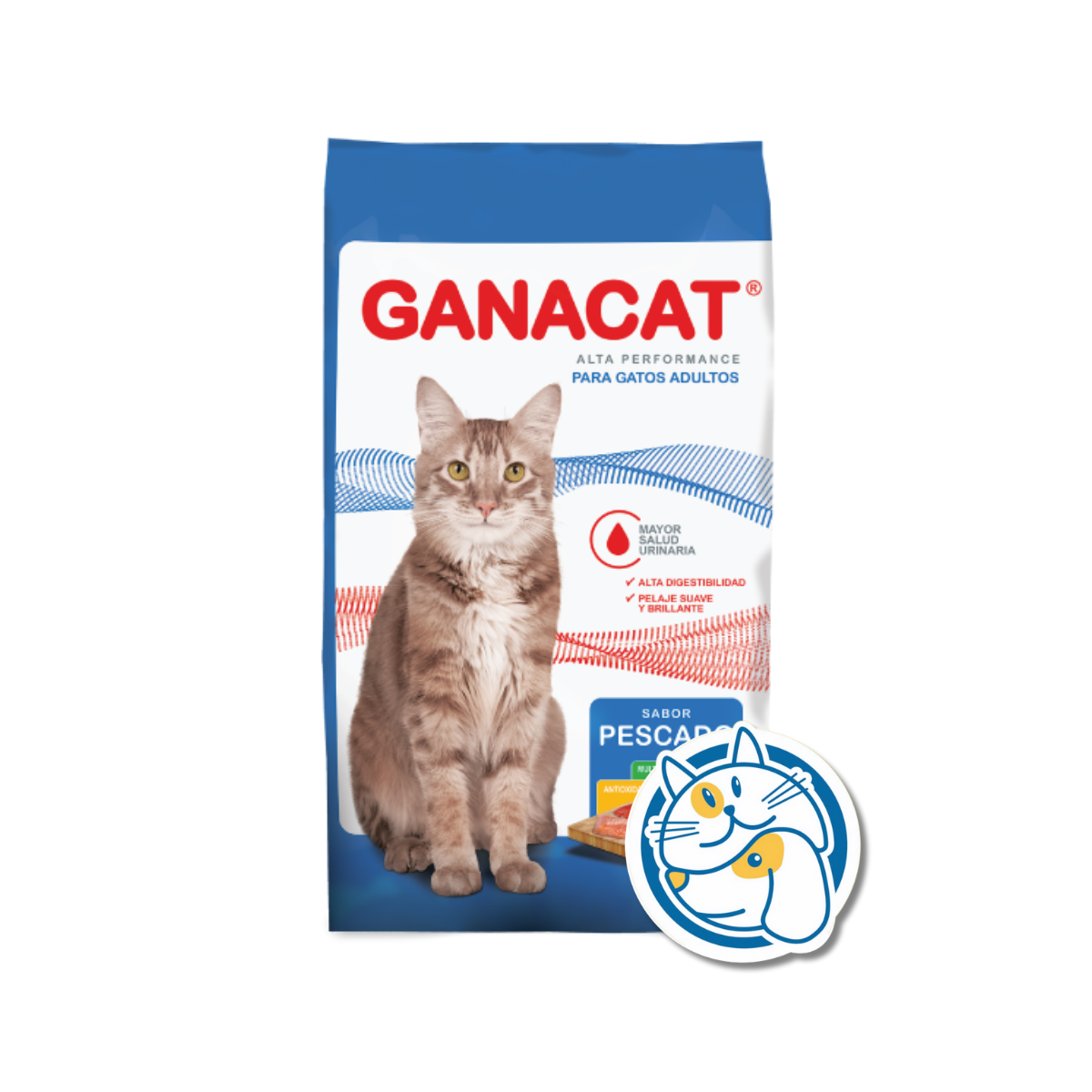 GANACAT GATOS SABOR PESCADO 15KG