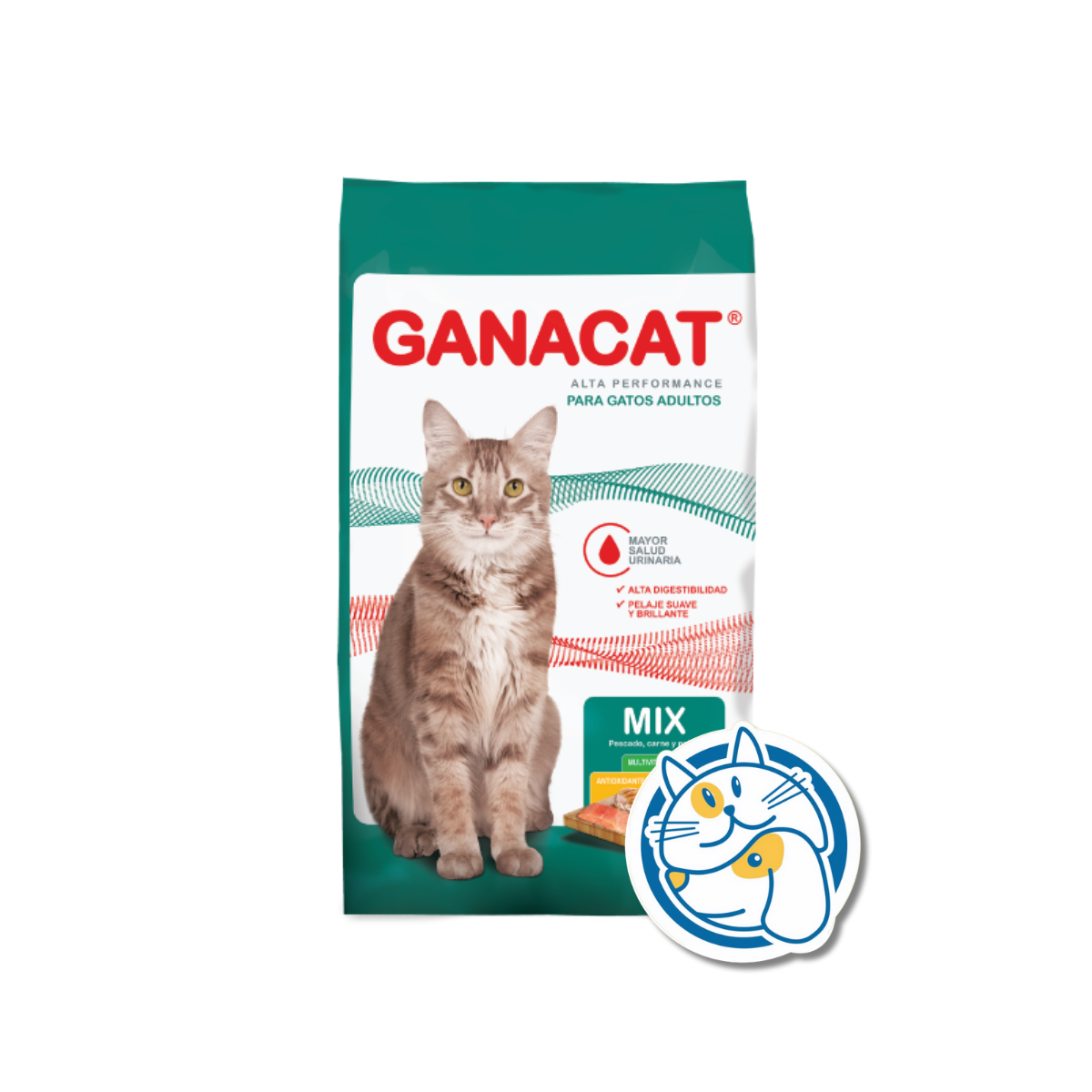 GANACAT GATOS MIX DE SABORES 15KG