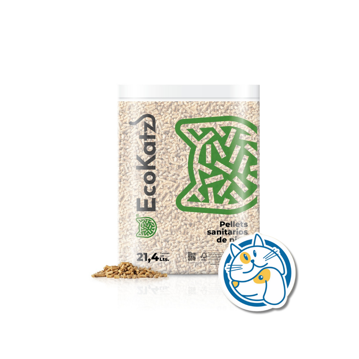 ECOKATZ PELLETS SANITARIOS 21,4LT (15KG)