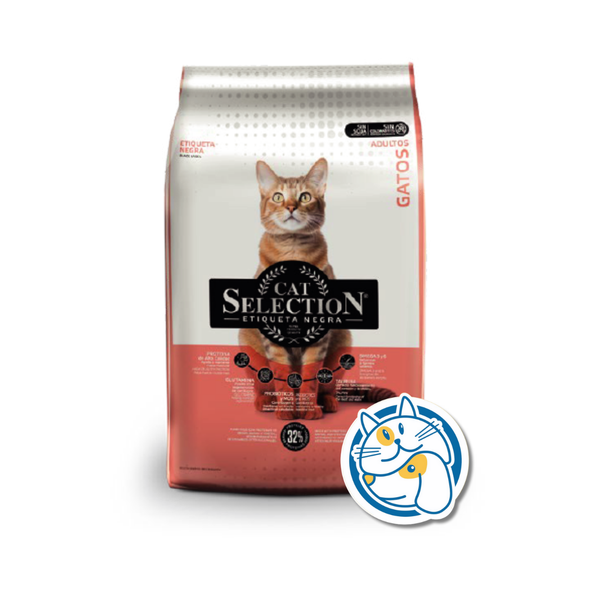 CAT SELECTION ETIQ NEGRA AD SP 10KG