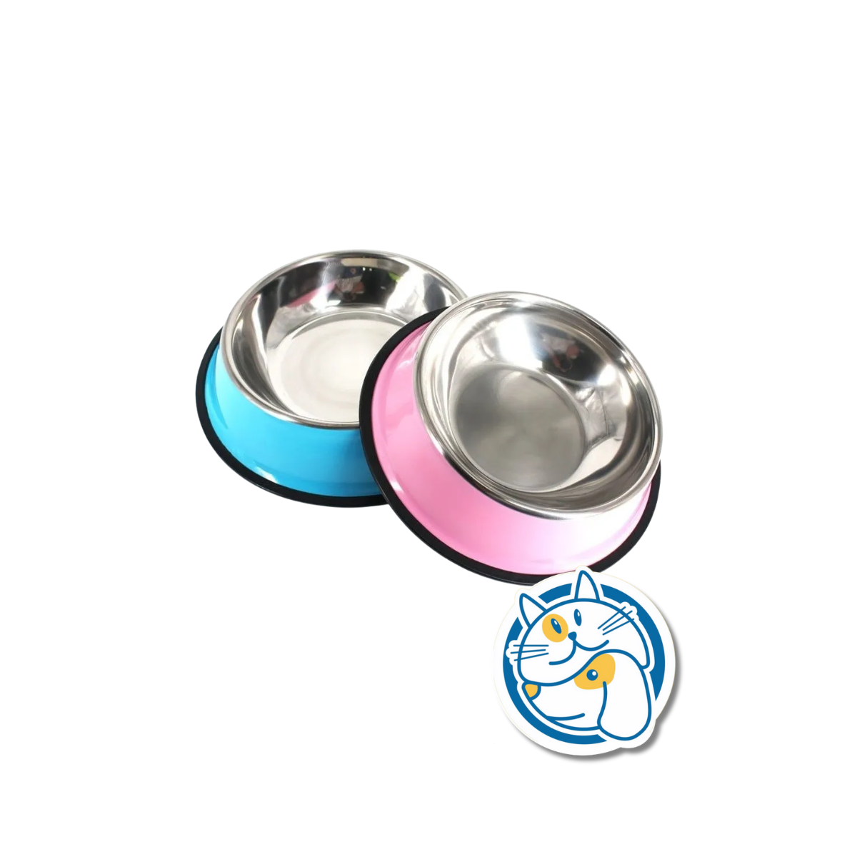 COMEDERO ACERO INOXIDABLE V/COLORES-18CM