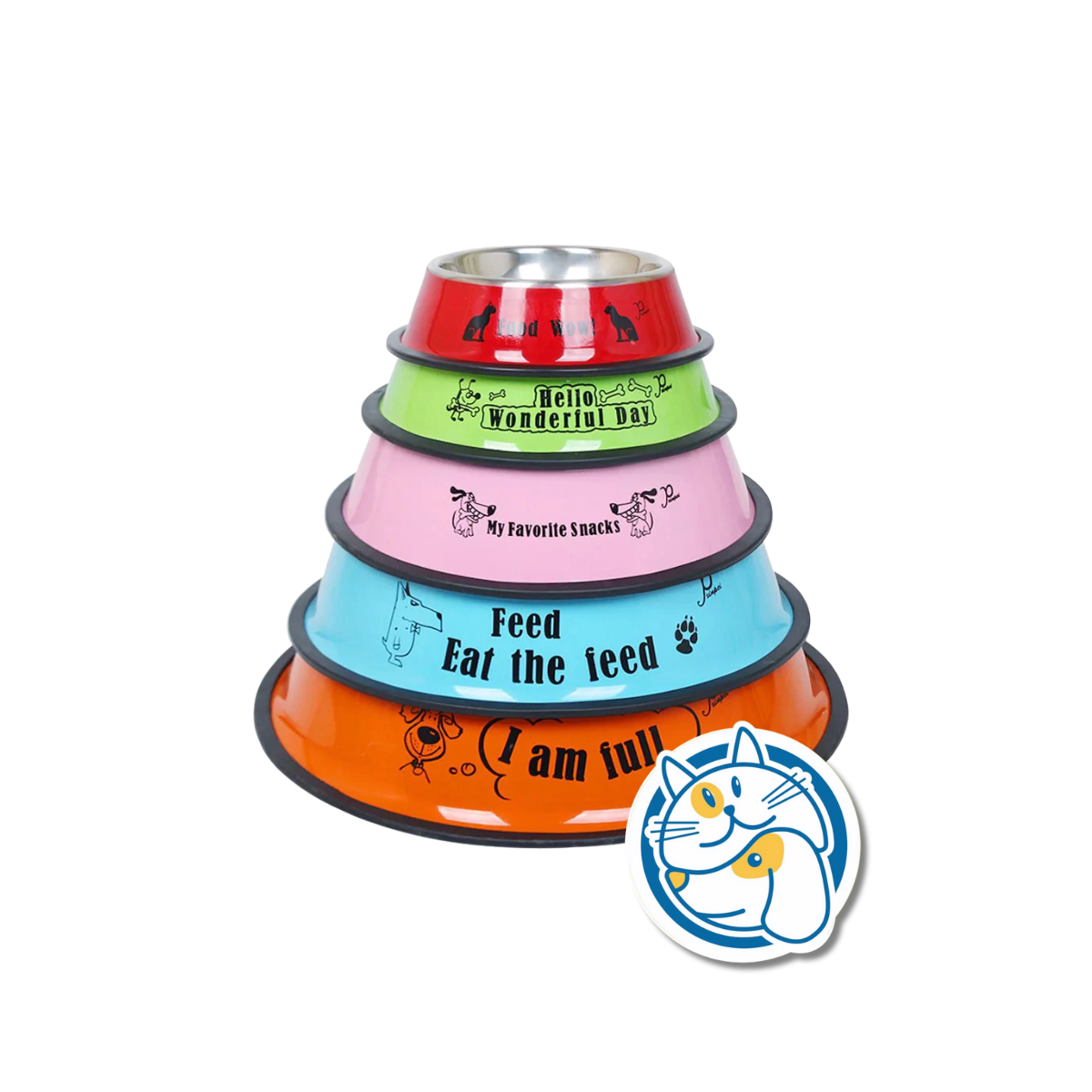 COMEDERO ACERO INOXIDABLE ESTAMPADO -26CM