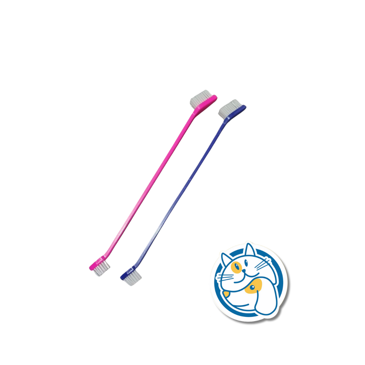 CEPILLO DE DIENTES PET DOBLE CARA 22X1,8CM