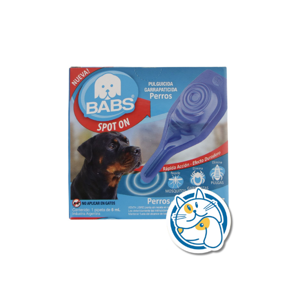 SPOT ON BABS PERRO 40 A 60KG X6.00ML