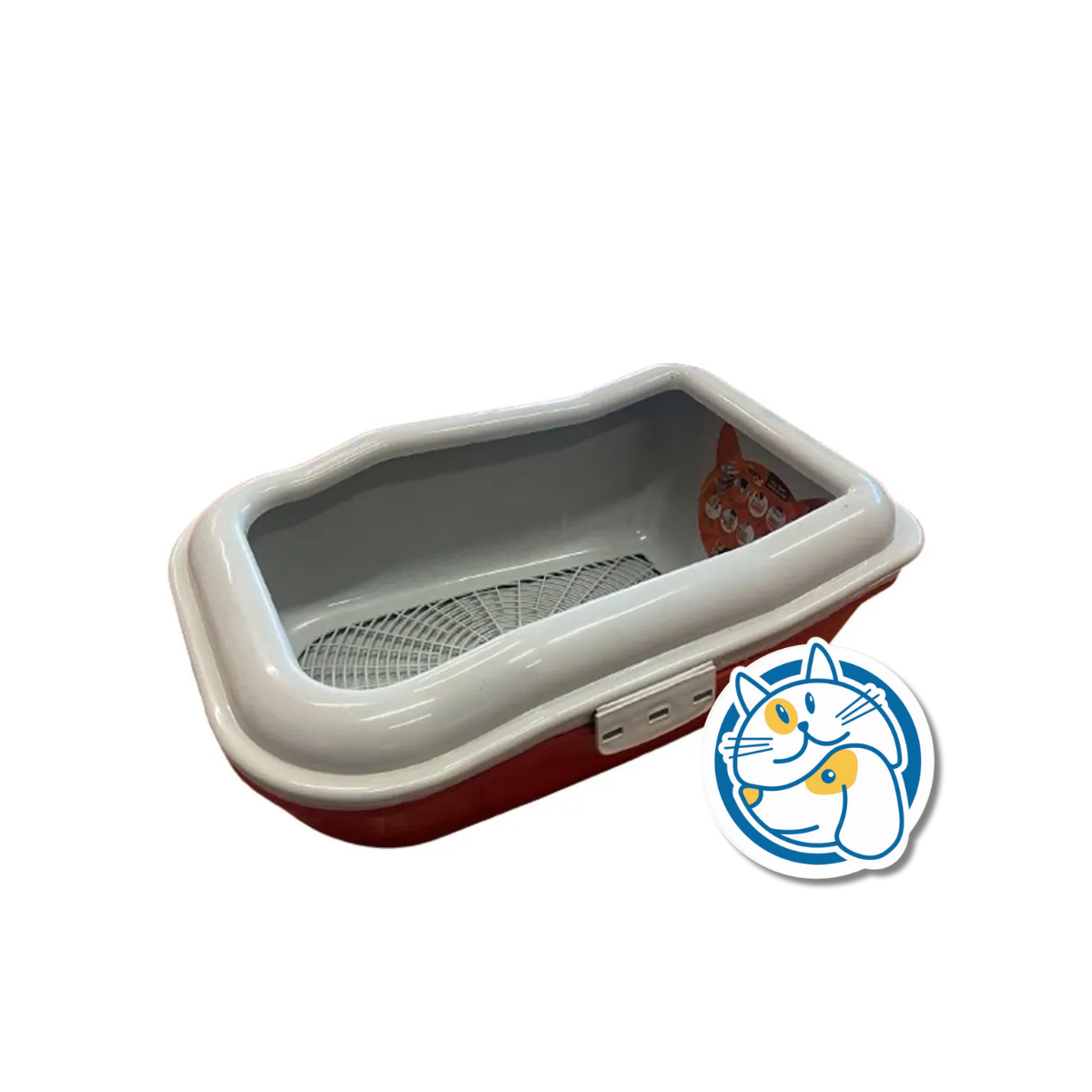 BANDEJA CON TAMIZADOR Y TRABA ROSA 56X39X23,5