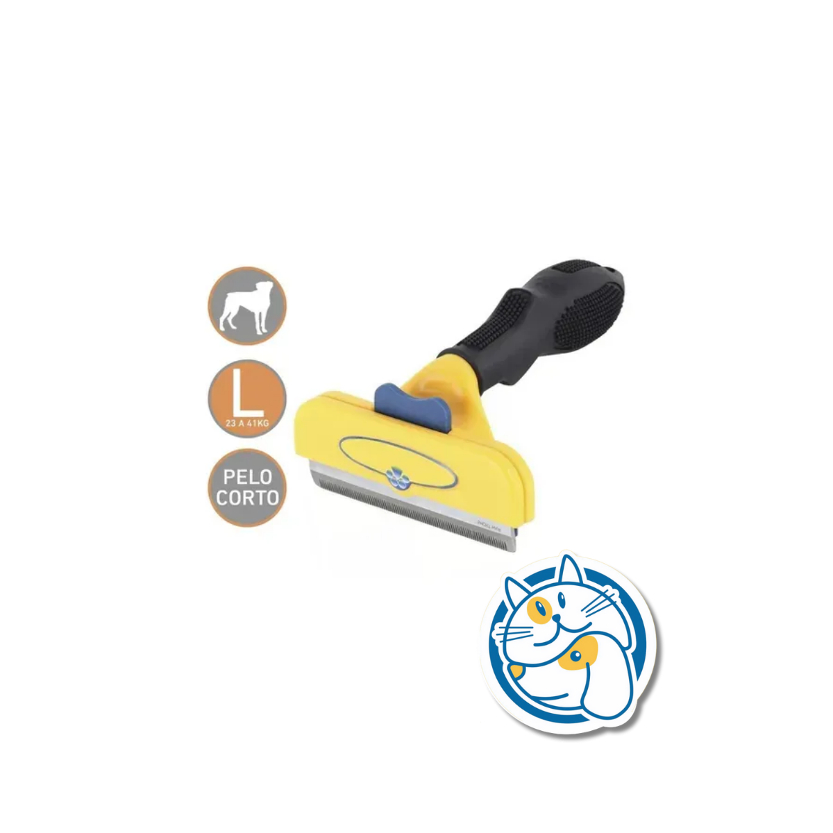 CEPILLO QUITAPELO FUNAMEI TALLE L PERRO PELO CORTO