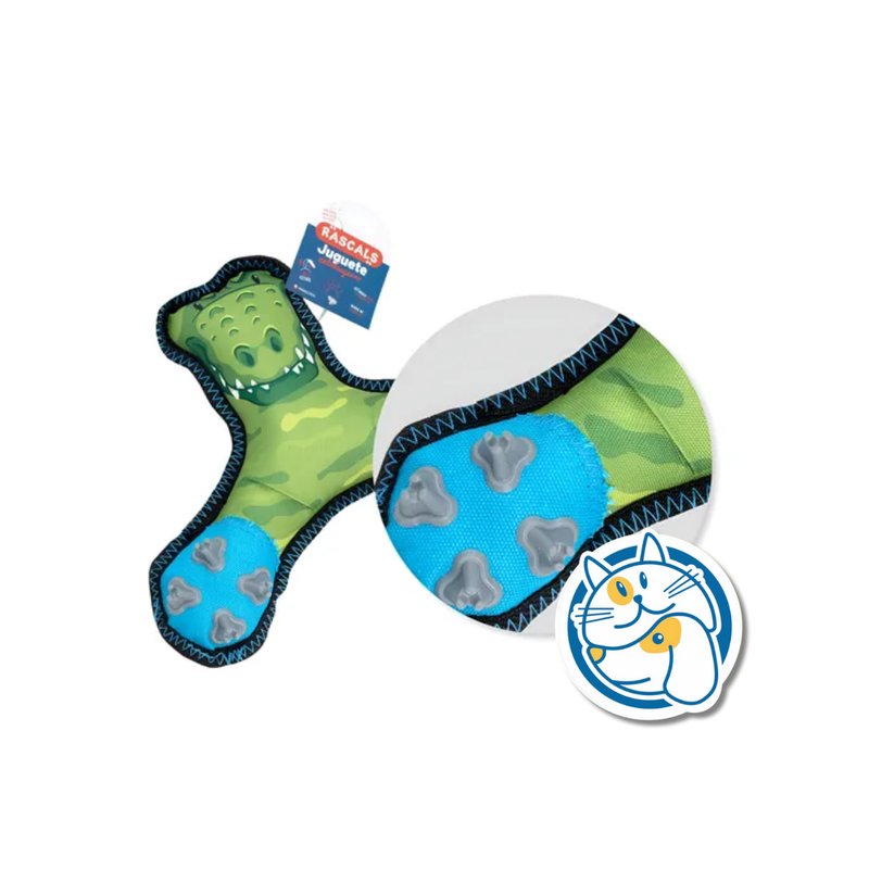 COCODRILO - JUGUETE DE TELA ANTIDESGARRO Y TPR