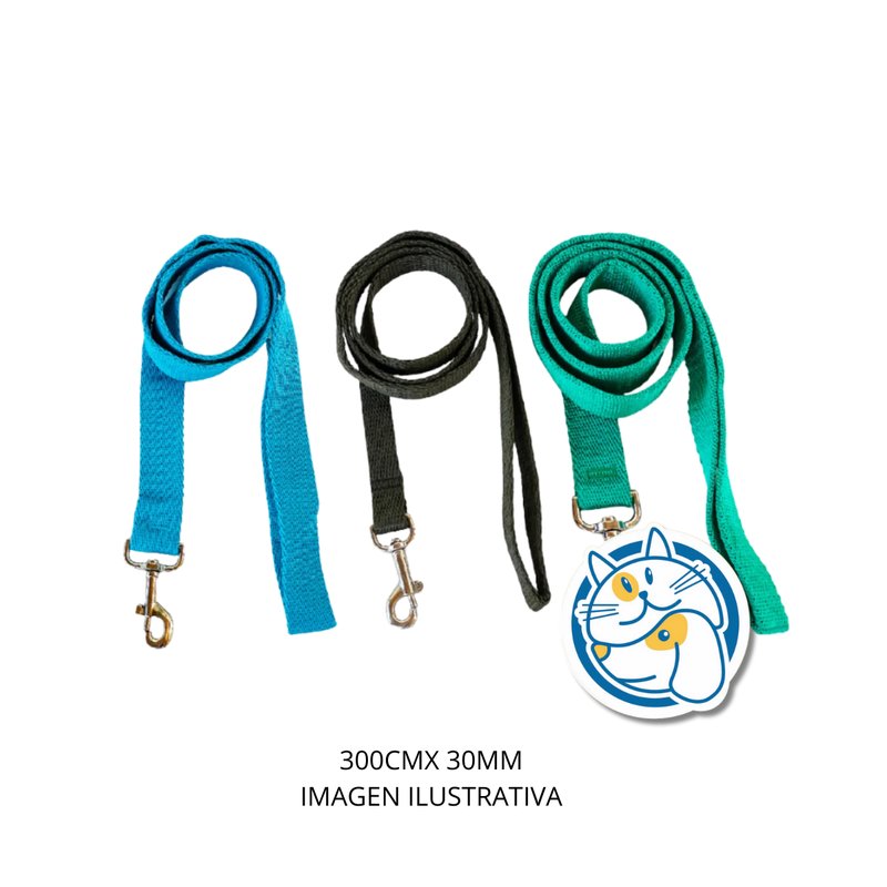 CORREAS POLIPROPILENO LISAS 300MM X 30MM ARGENPET