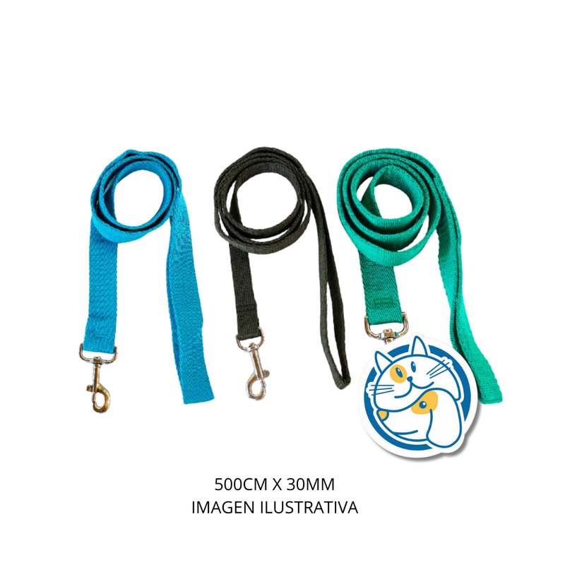 CORREAS POLIPROPILENO LISAS 500MM X 30MM ARGENPET