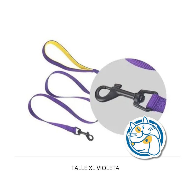 CORREA PERRO ALCOLCHONADA CORR95887EXL VIOLETA