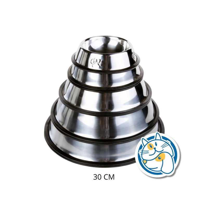 COMEDERO ACERO INOXIDABLE -30CM