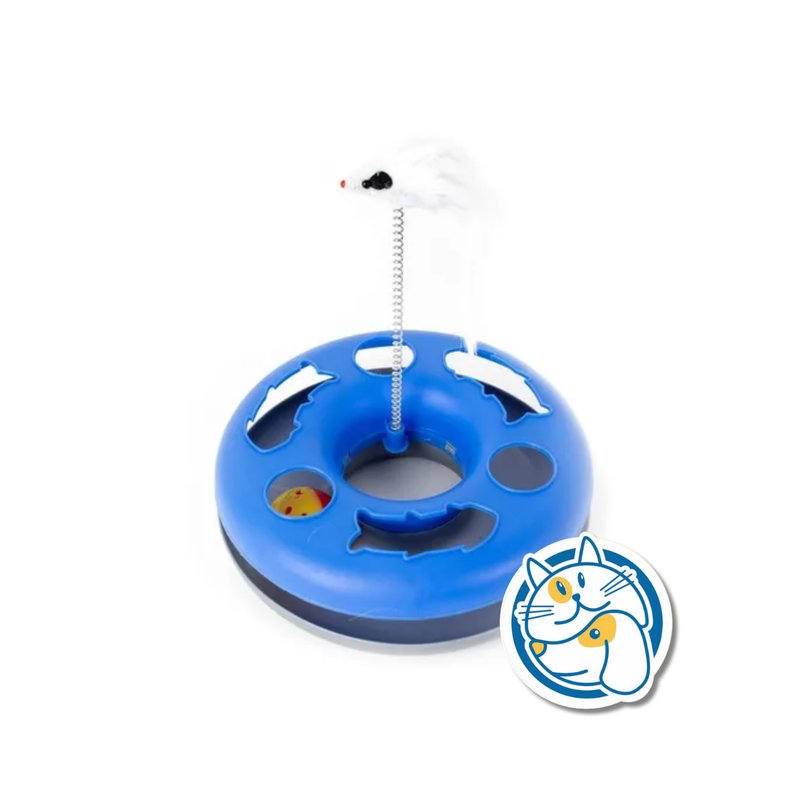 JUGUETE INTERACTIVO PARA GATOS - TAMAÑO: 60X32CM COLOR: AZUL