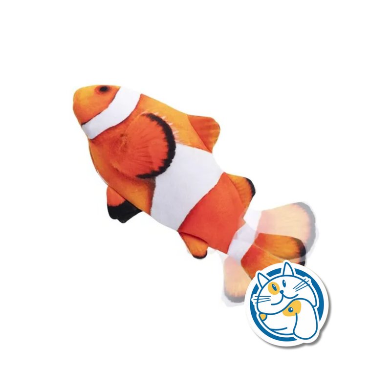 JUGUETE DE PEZ CON MOVIMIENTO ELECTRICO (CARGA POR USB Y CATNIP)