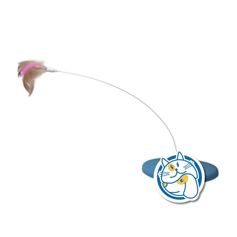 JUGUETE VARITA Y PLUMA CON BASE