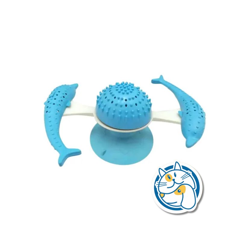 JUGUETE DENTAL DELFINES C/ VENTOSA 24*8CM - 25139