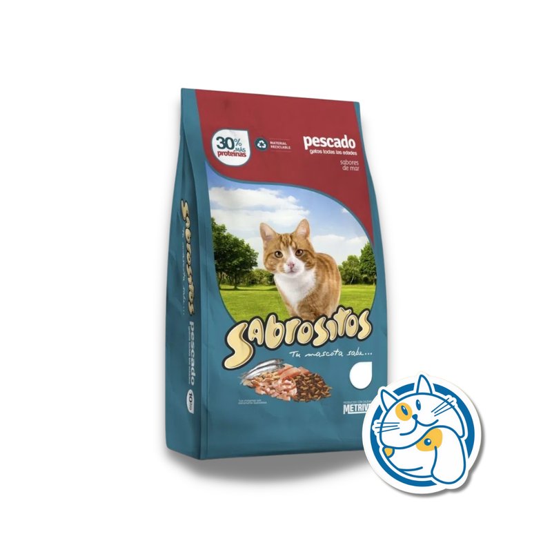 SABROSITOS GATOS ADULTOS PESCADO SABORES DEL MAR 1KG