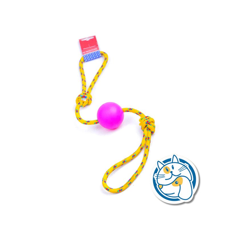 S102 - PELOTA DE GOMA MEDIANA SOGA ALPINA 8MM CON LARGO 70 CM