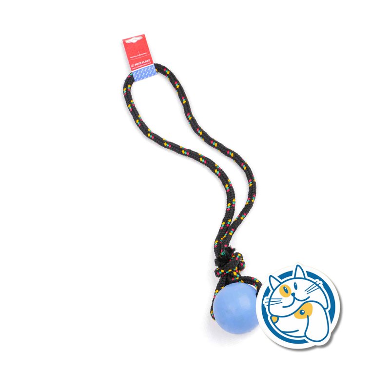 S504 - PELOTA DE GOMA GRANDE SOGA ALPINA 12MM CON LARGO 65 CM