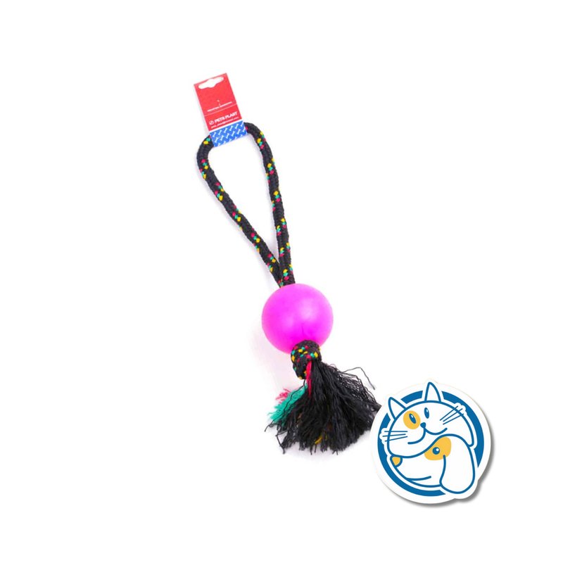 S702 - PELOTA DE GOMA GRANDE SOGA ALPINA 12MM CON LARGO 45 CM