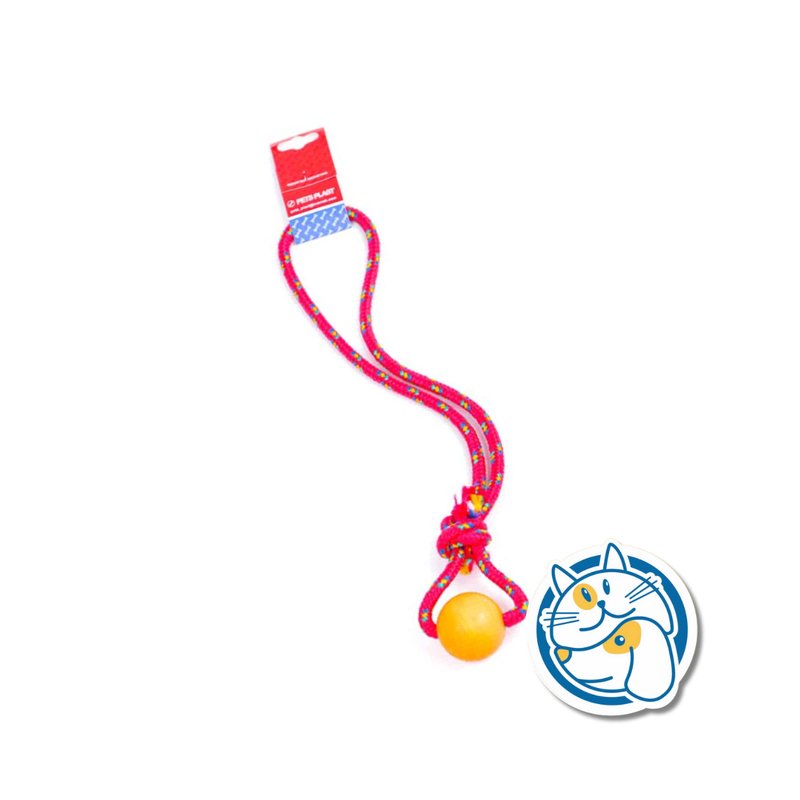 S501 - PELOTA DE GOMA CHICA SOGA ALPINA 8MM CON LARGO 45 CM