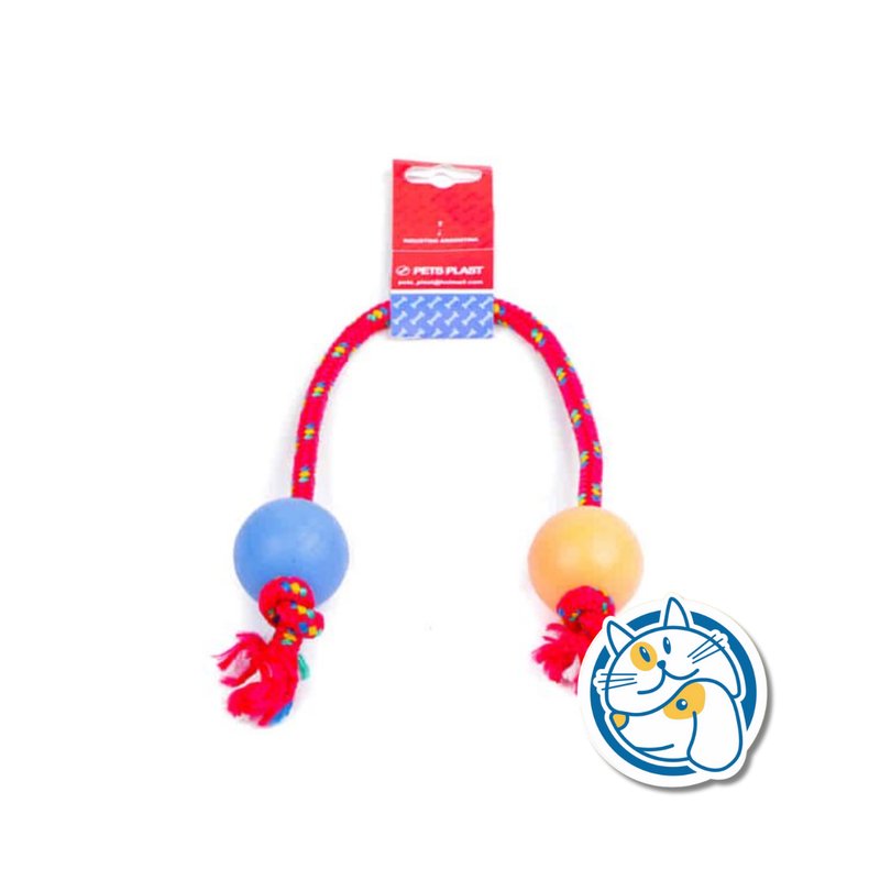 S301 - PELOTA DE GOMA CHICA SOGA ALPINA 8MM CON LARGO 50 CM