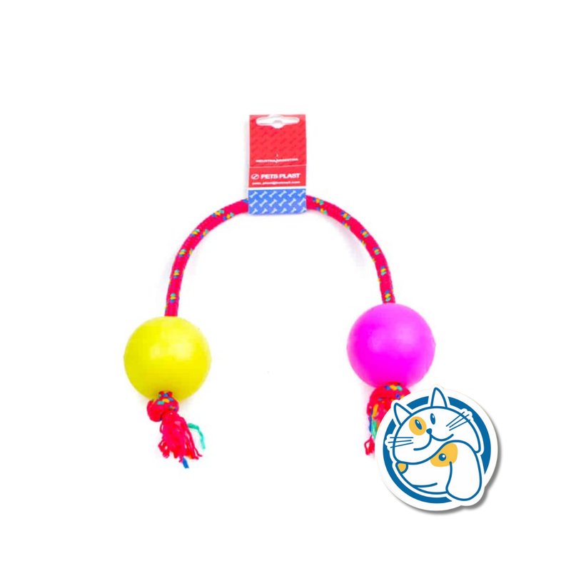 S302 - PELOTA DE GOMA MEDIANA SOGA ALPINA 8MM CON LARGO 55 CM