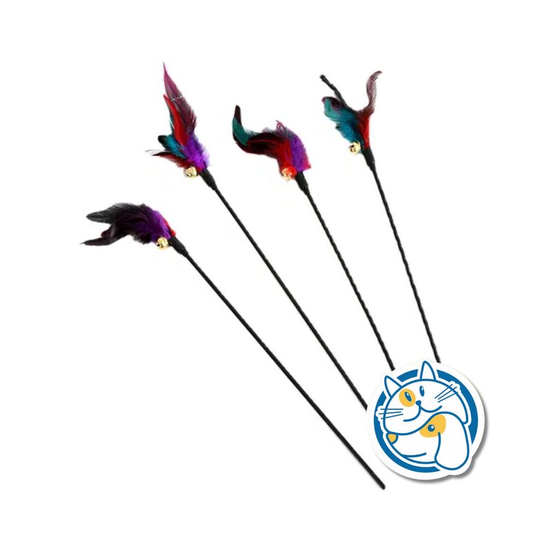 VARITA CON PLUMA -80CM