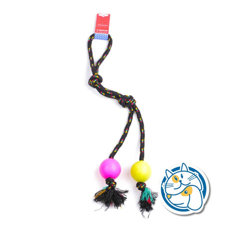 S603 - PELOTA DE GOMA MEDIANA SOGA ALPINA 12MM CON LARGO 60 CM