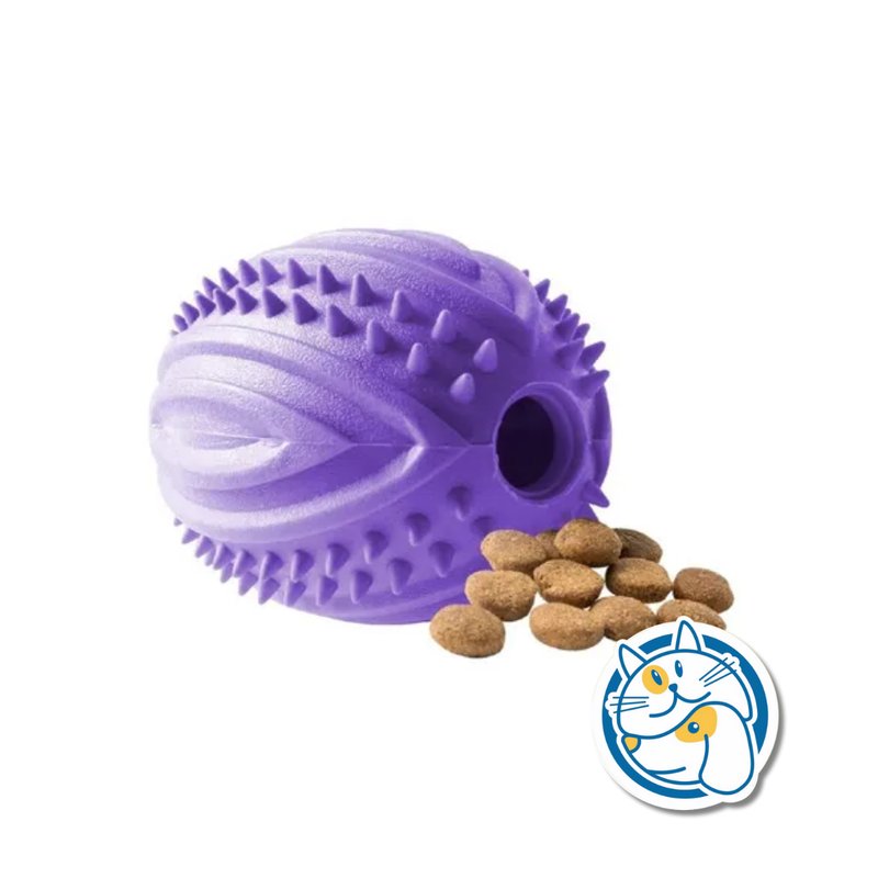 PELOTA RUGBY TPR SIN SONIDO ,COLOR VIOLETA ,MEDIDA: MEDIUM:10X7.5CM, NO FTLATOS 1PC/HANTGA -