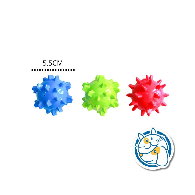 PELOTA CON PUAS CON CHIFLE -5.5CM TJWJ331