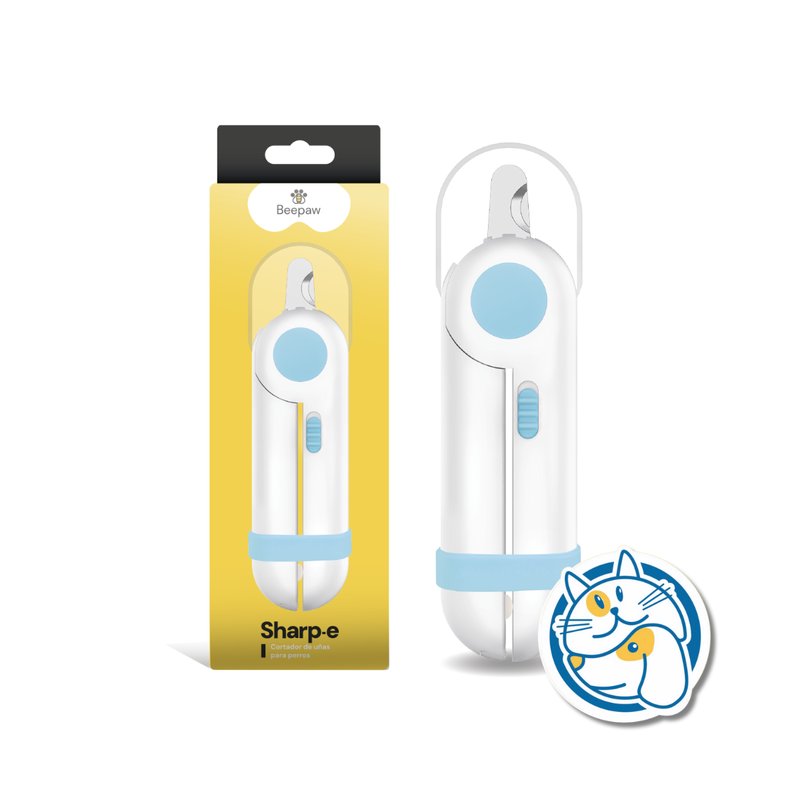 CORTADOR DE UÑAS SHARP-E CELESTE